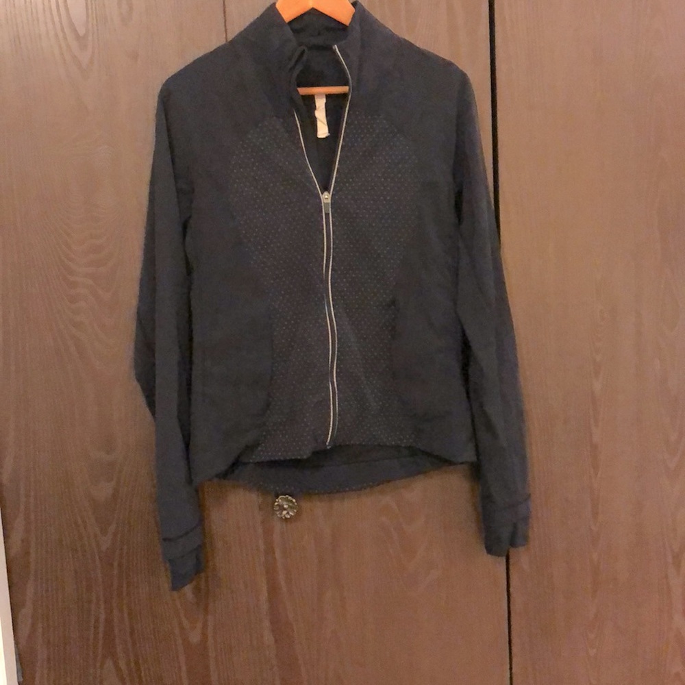 lululemon athletica Navy Zip Front Lightweight Jacket